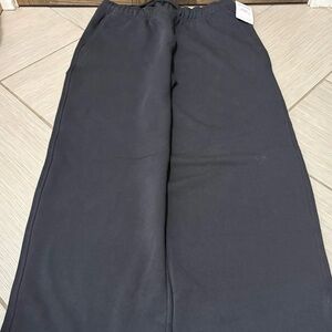 Athleta Black Heavyweight Terry Relaxed Pants